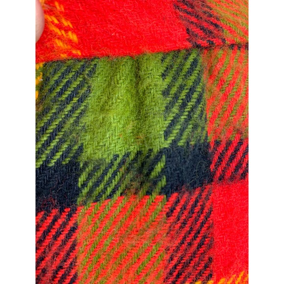 Vintage 70s Maxi Skirt Buffalo Check Plaid Tartan Fall Winter Grunge Punk Indie - Picture 11 of 12